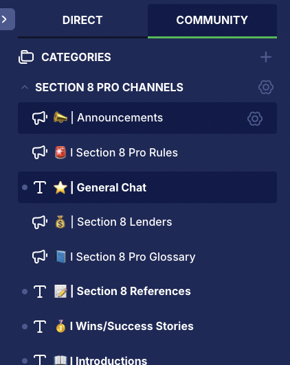 Section 8 Pro community channels for lenders, partners, and success stories